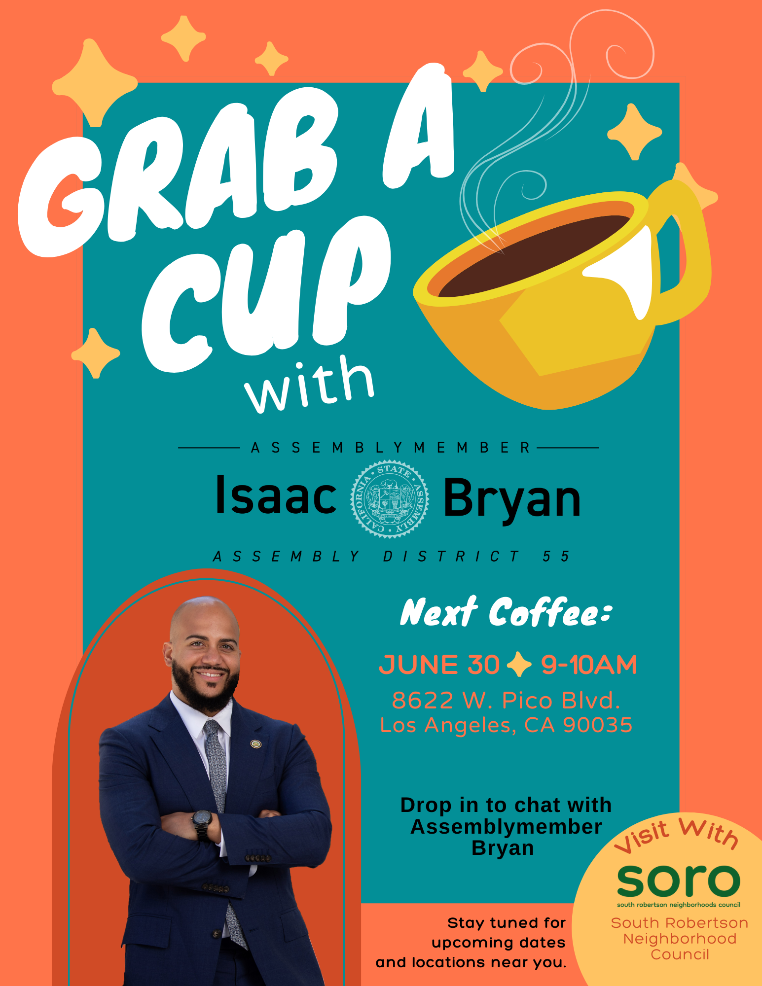 Coffee with Assemblymember Isaac Bryan